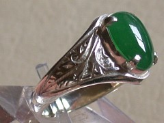 本翡翠　シルバーリング3