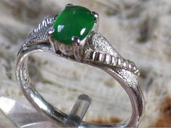 本翡翠　シルバーリング5