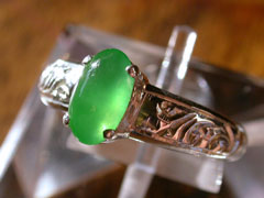 本翡翠　シルバーリング3
