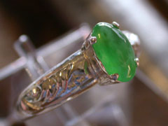 本翡翠　シルバーリング4