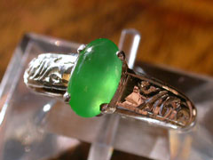 本翡翠　シルバーリング5