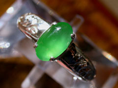 本翡翠　シルバーリング2