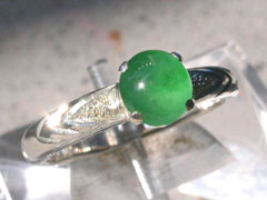 本翡翠　シルバーリング4