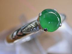 本翡翠　シルバーリング5