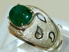 翡翠　シルバーリング2