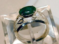 翡翠　シルバーリング4