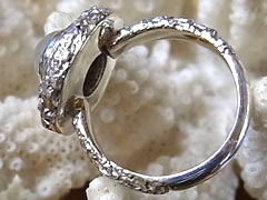 ゴールデンレインボームーンストーン　シルバーリング6