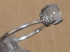 ゴールデンレインボームーンストーン　シルバーリング5