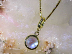ゴールデンレインボームーンストーン　18kygペンダントトップ4
