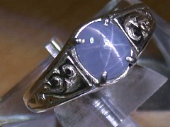 スターサファイア　シルバーリング2