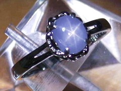 スターサファイア　シルバーリング1