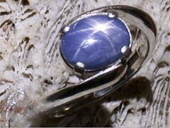 スターサファイア　シルバーリング1