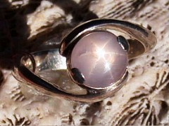 スターサファイア　シルバーリング3