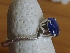 スターサファイア　シルバーリング5