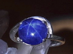 スターサファイア　シルバーリング5