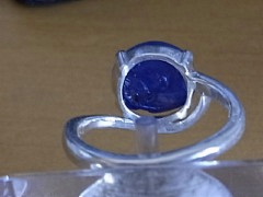 スターサファイア　シルバーリング4