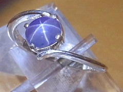 スターサファイア　シルバーリング2
