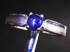 スターサファイア　シルバーリング4