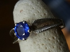 スターサファイア　シルバーリング3