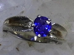 スターサファイア　シルバーリング5