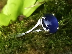 スターサファイア　シルバーリング4