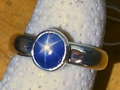 スターサファイア　シルバーリング5