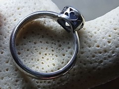 スターサファイア　シルバーリング6