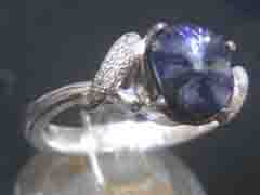 スターサファイア　シルバーリング5