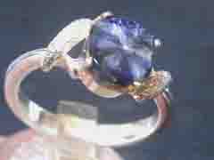 スターサファイア　シルバーリング5