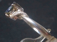 スターサファイア　シルバーリング1