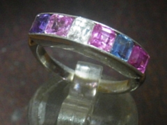 スターサファイア　シルバーリング5