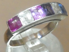 スターサファイア　シルバーリング5