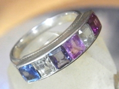 スターサファイア　シルバーリング2