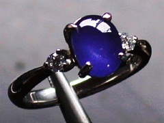スターサファイア　18kYGリング3