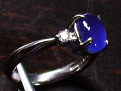 スターサファイア　18kYGリング5