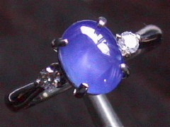 スターサファイア　18kYGリング4