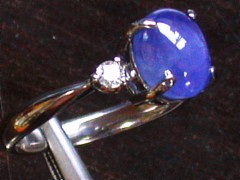 スターサファイア　18kYGリング3